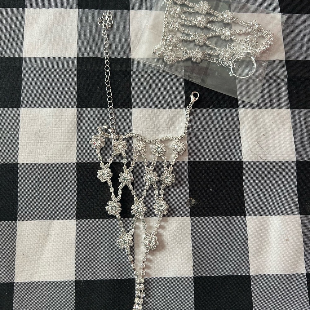 Dazzling Silver Floral Bracelet